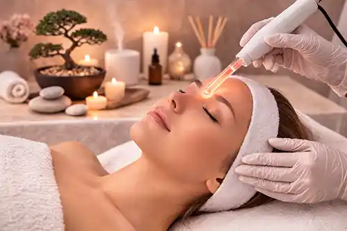 Kosmetik Hochfrequenzbehandlung